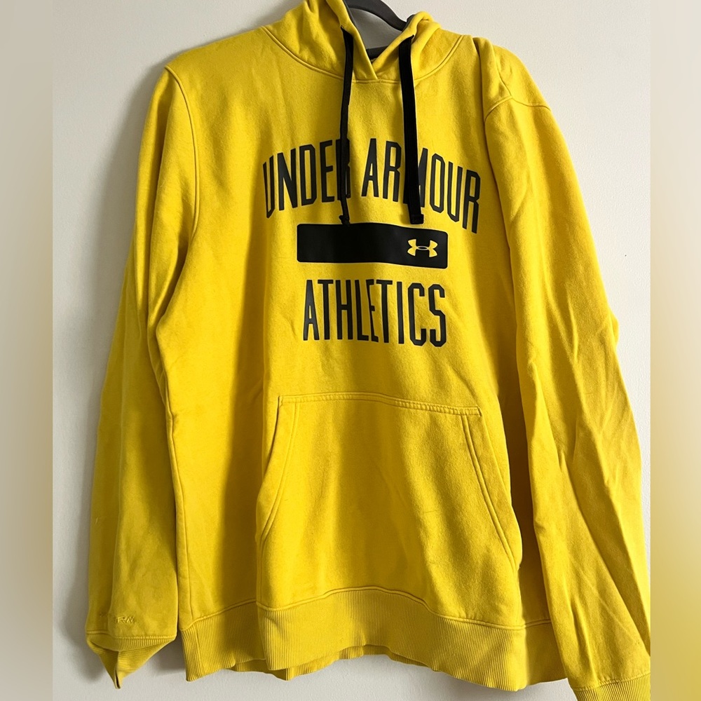 Yellow Under Armour Hoodie, Men’s Size Large